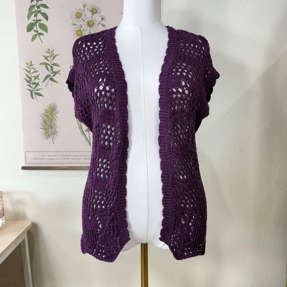 Crochet Cardigan Sweater Whimsigoth Witchy Forest Fairy Grunge Whimsy Twee L